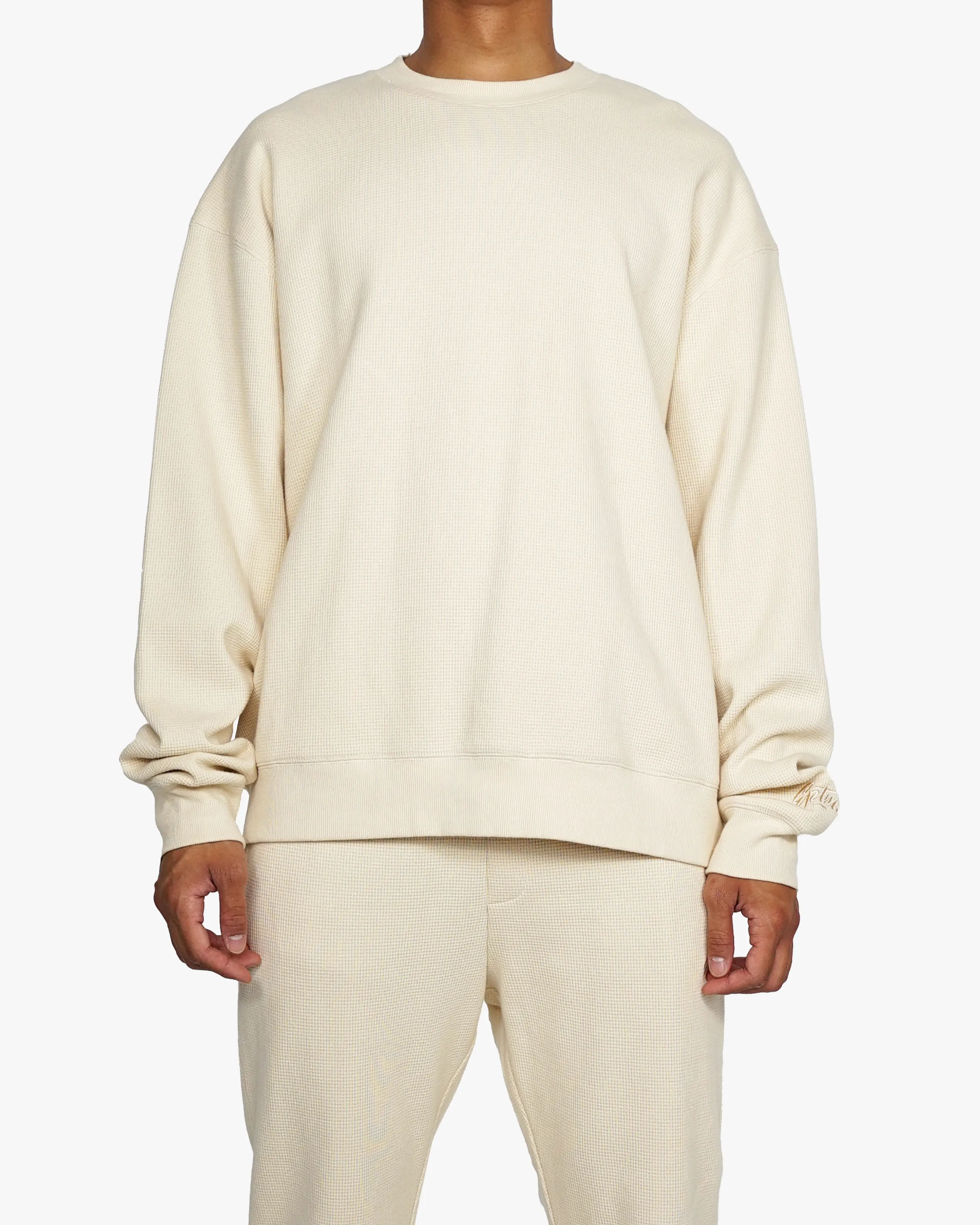 EPTM THERMAL SWEATSHIRT-CREAM