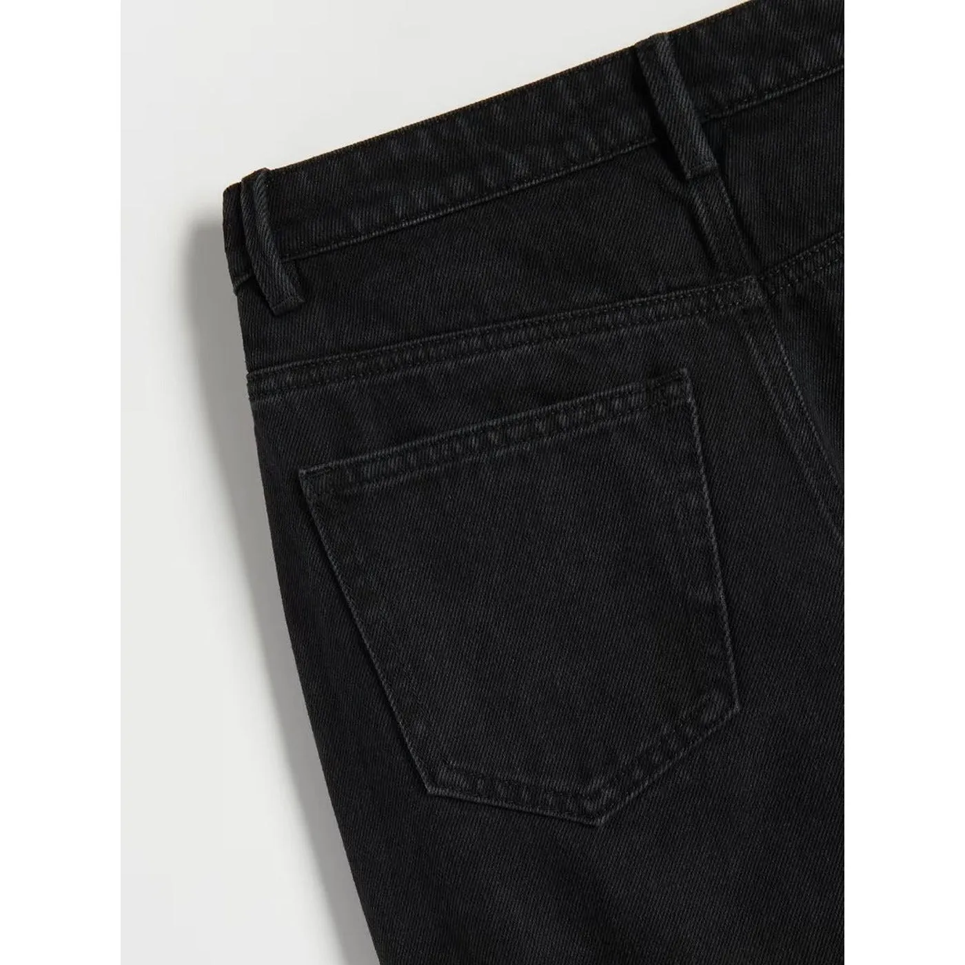 Faded Black Wide Leg Cargo Jeans