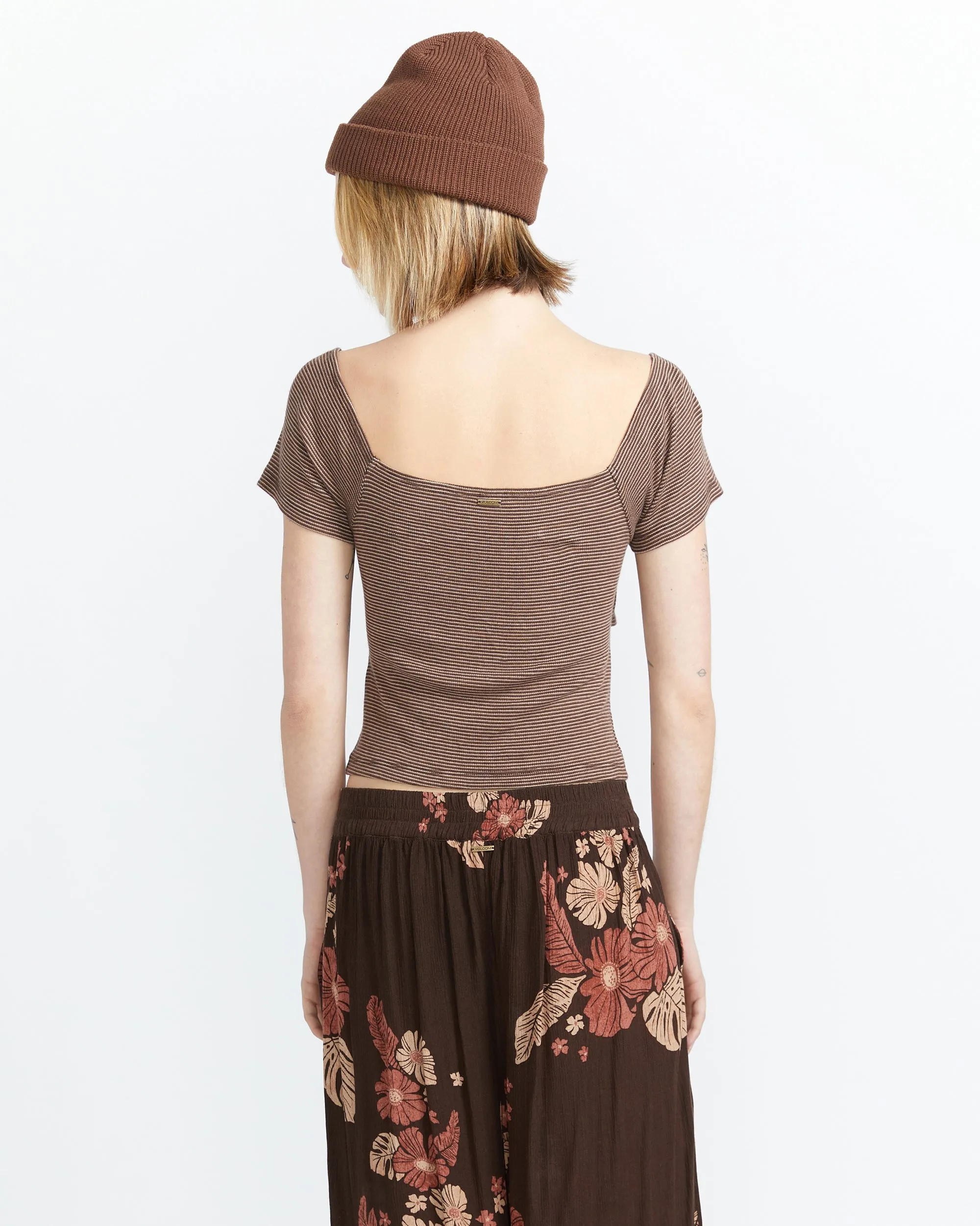 Fleurmaid Top - Bear Brown