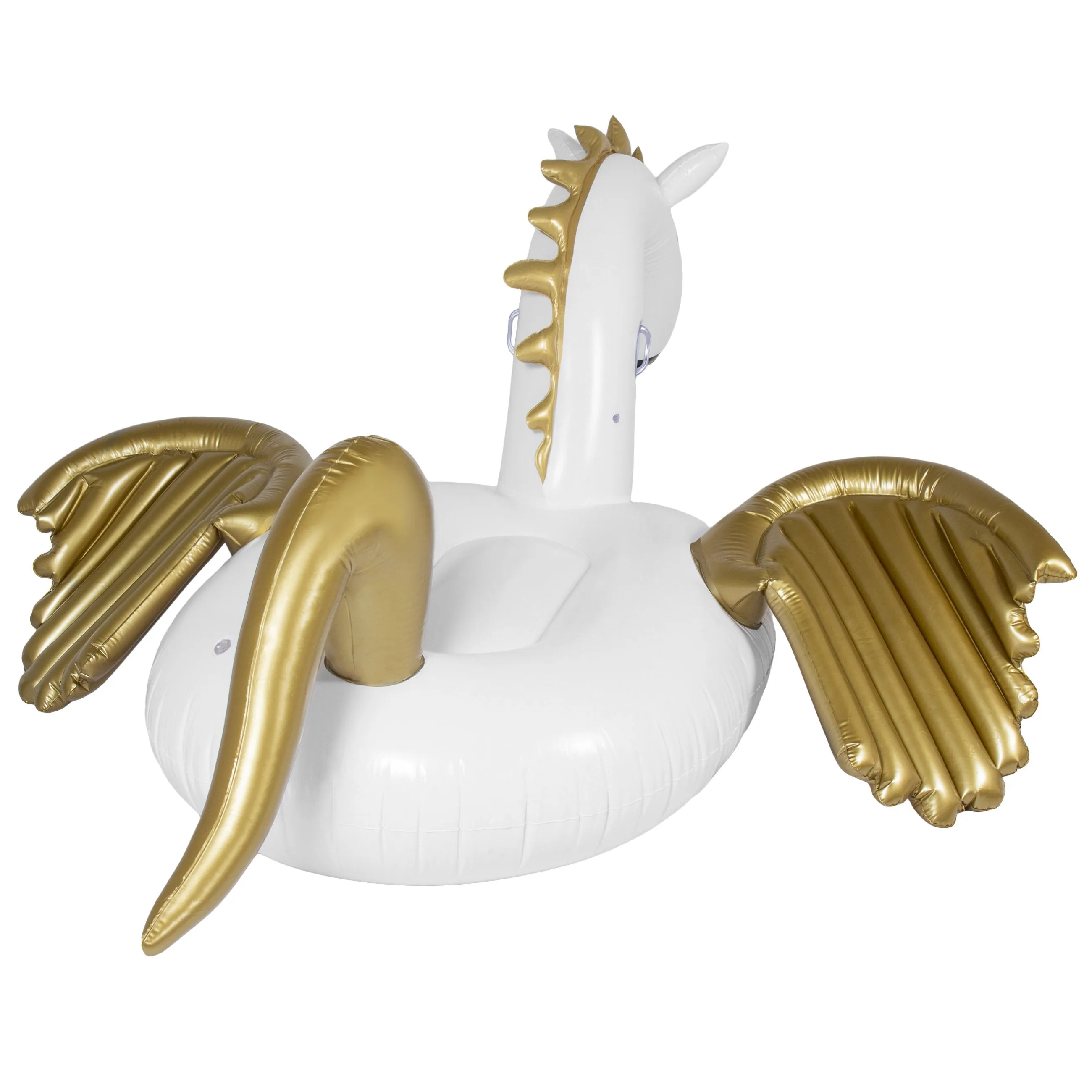 Giant Inflatable Floating Pegasus - White/Gold