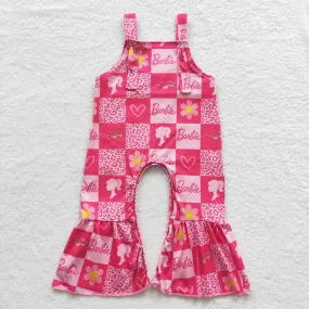 girls barbie pink jumpsuit SR0382