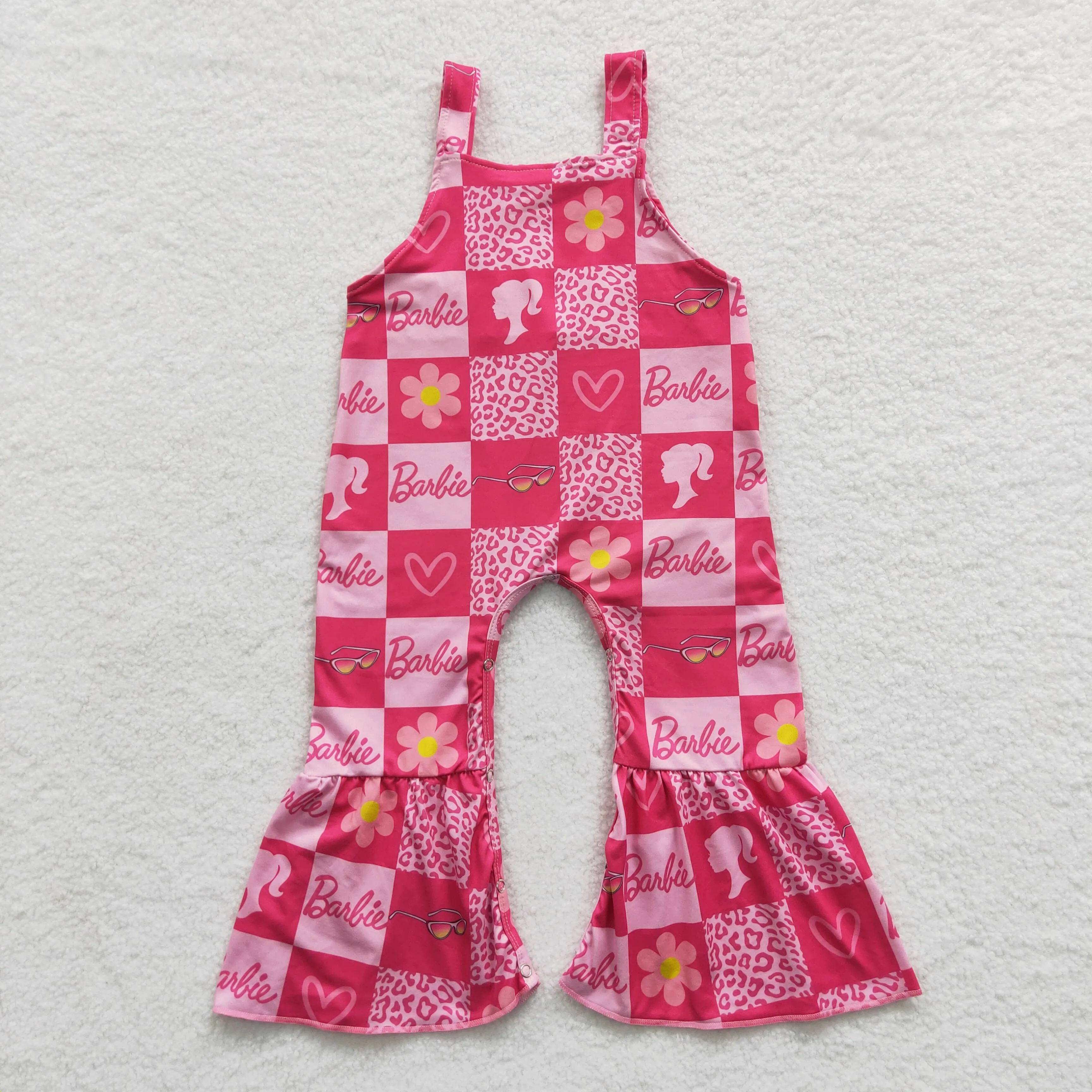 girls barbie pink jumpsuit SR0382