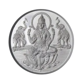 Goddess Lakshmi Coin In Pure Silver 999 Religious Coin 25 Grams