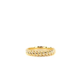 Gold Ripple Ring