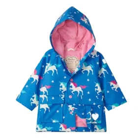 Hatley Colour Changing Baby Raincoat - Twinkle Unicorns