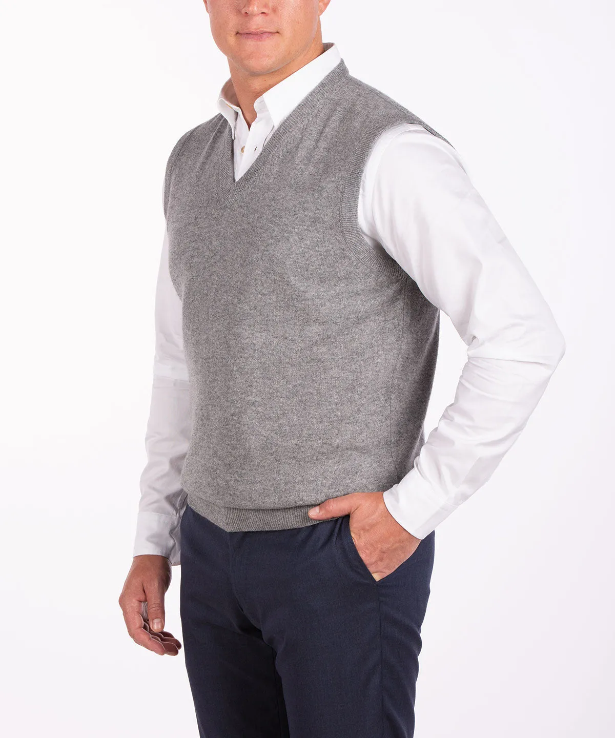 Heritage Italian 100% Cashmere V-Neck Vest