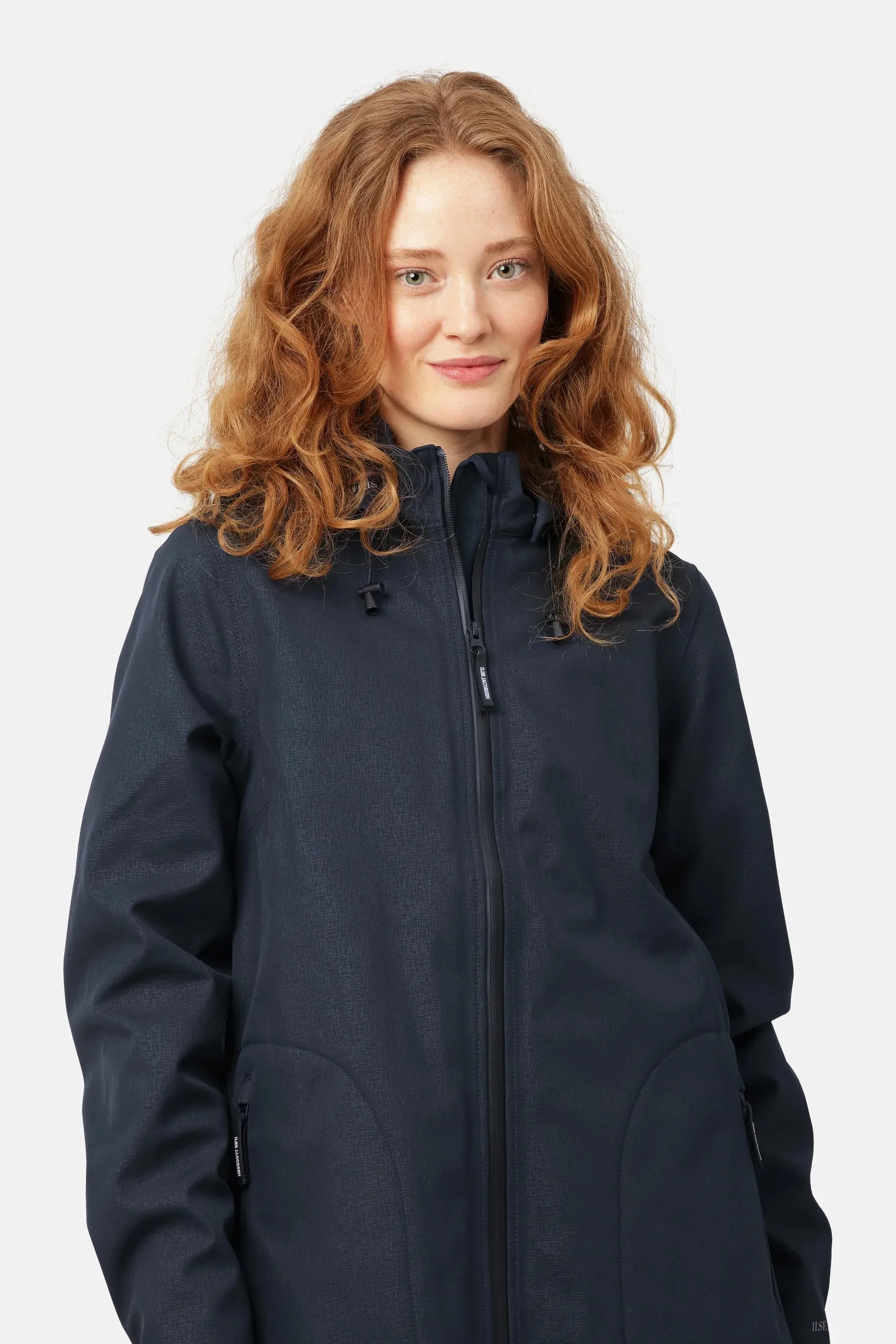 Ilse Jacobsen Raincoat Rain128 in Dark Indigo