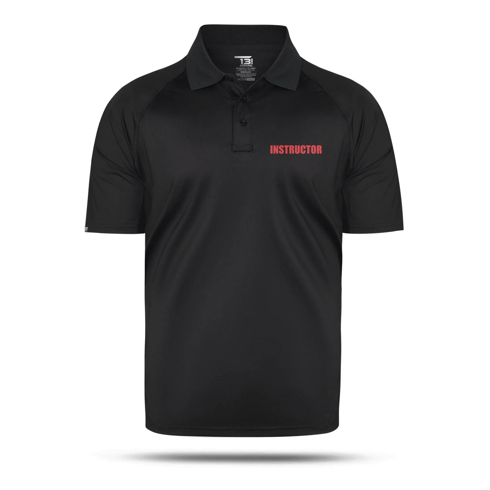 [INSTRUCTOR] Men's Performance Polo [BLK/RED]