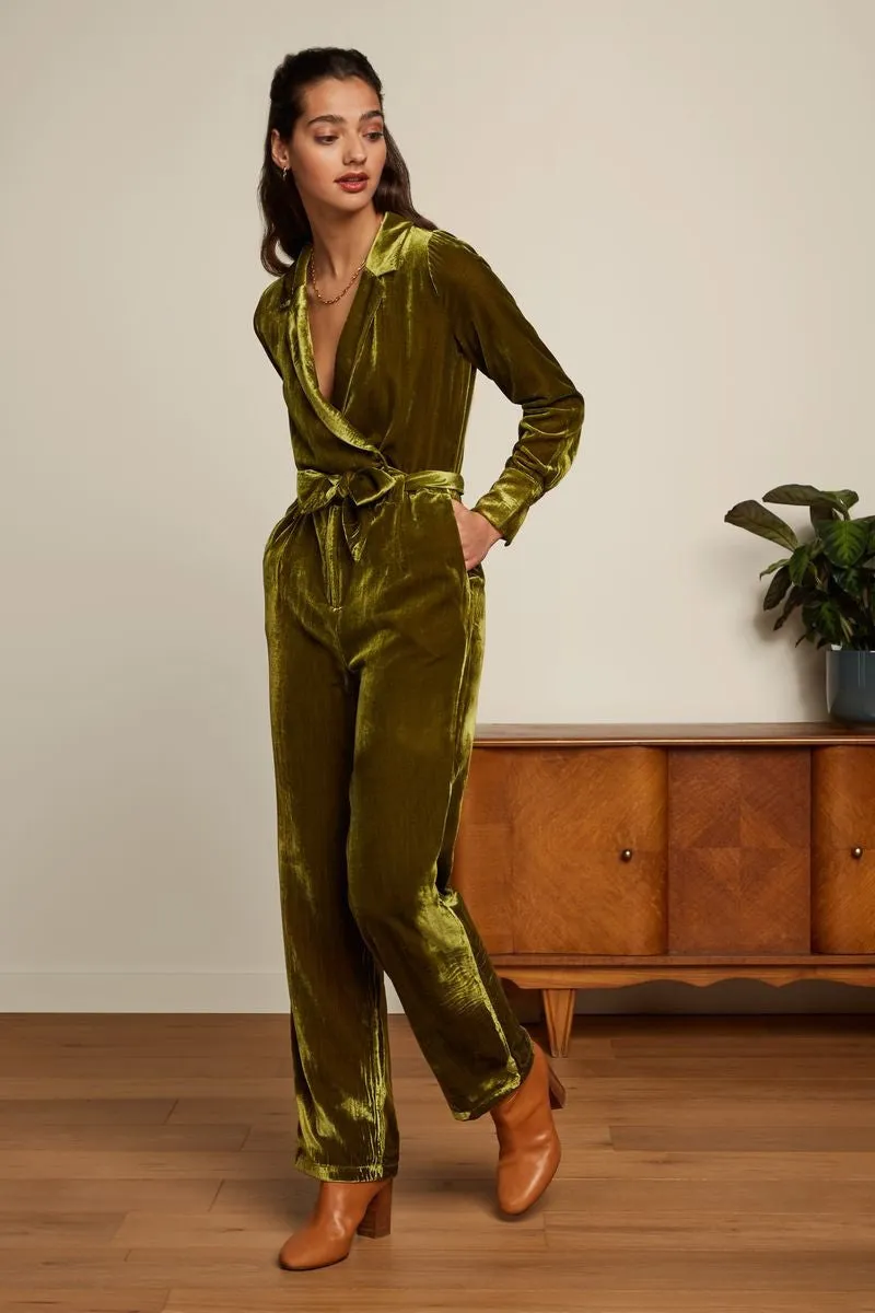 King Louie Doris jumpsuit rockstar posey green