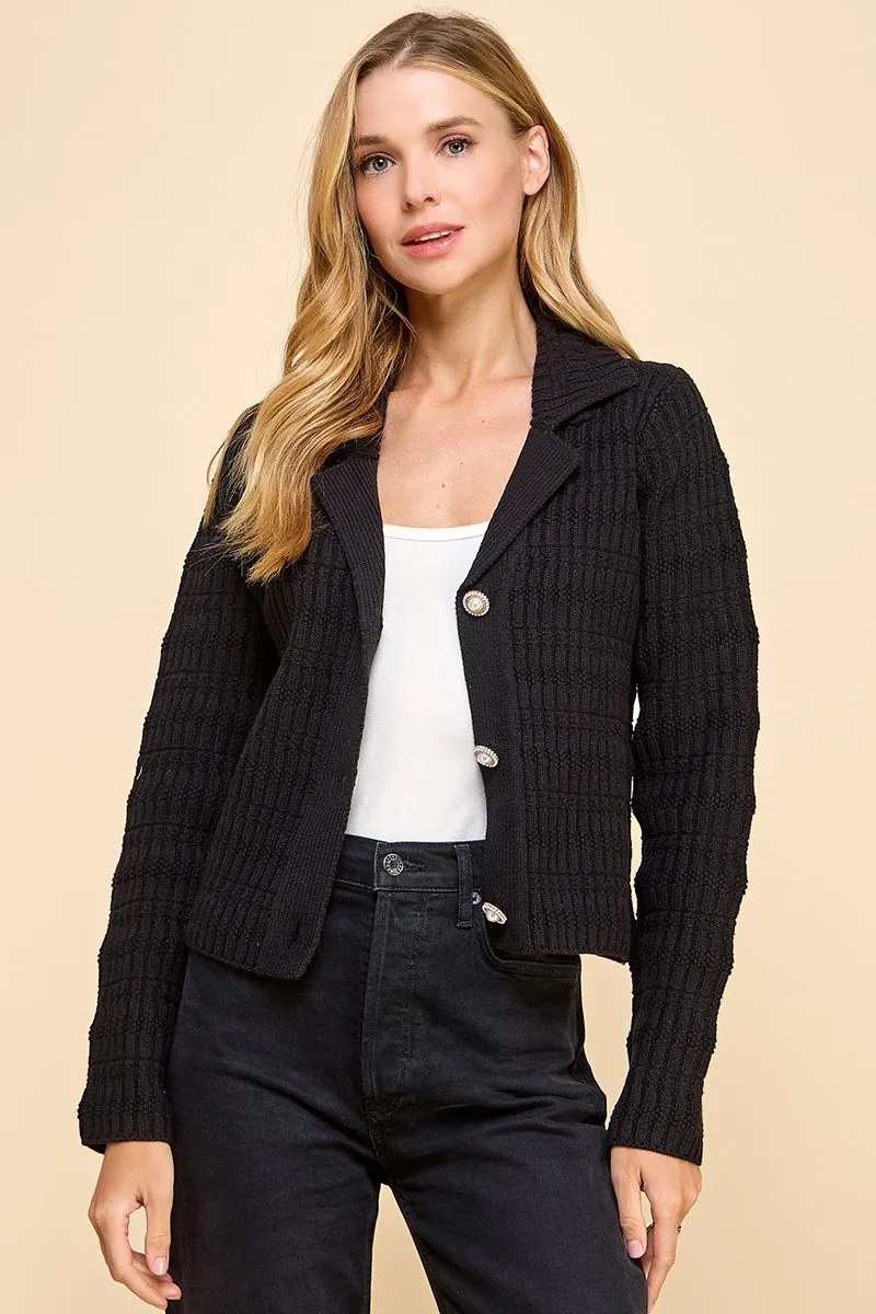 Knit Collared Blazer