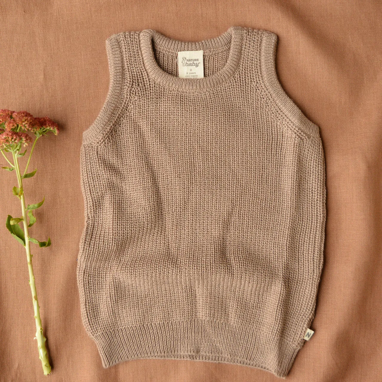 Knitted Vest - 100% Organic Merino - Sparrow (4-5y) *Last One!