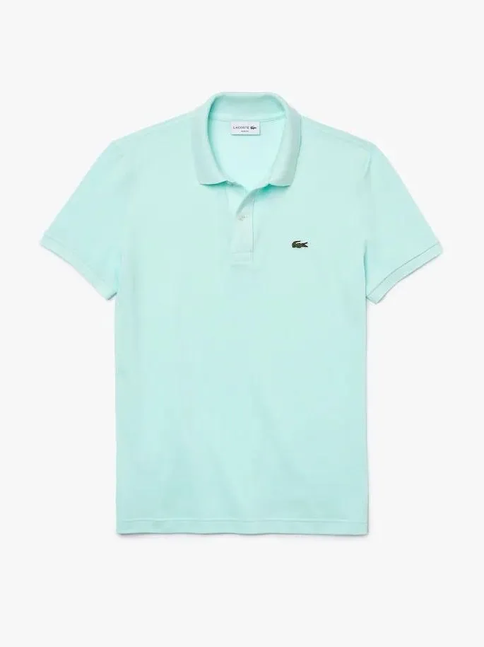 Lacoste Men's Slim fit Petit Pique Polo Shirt Turquoise PH4012 NRE