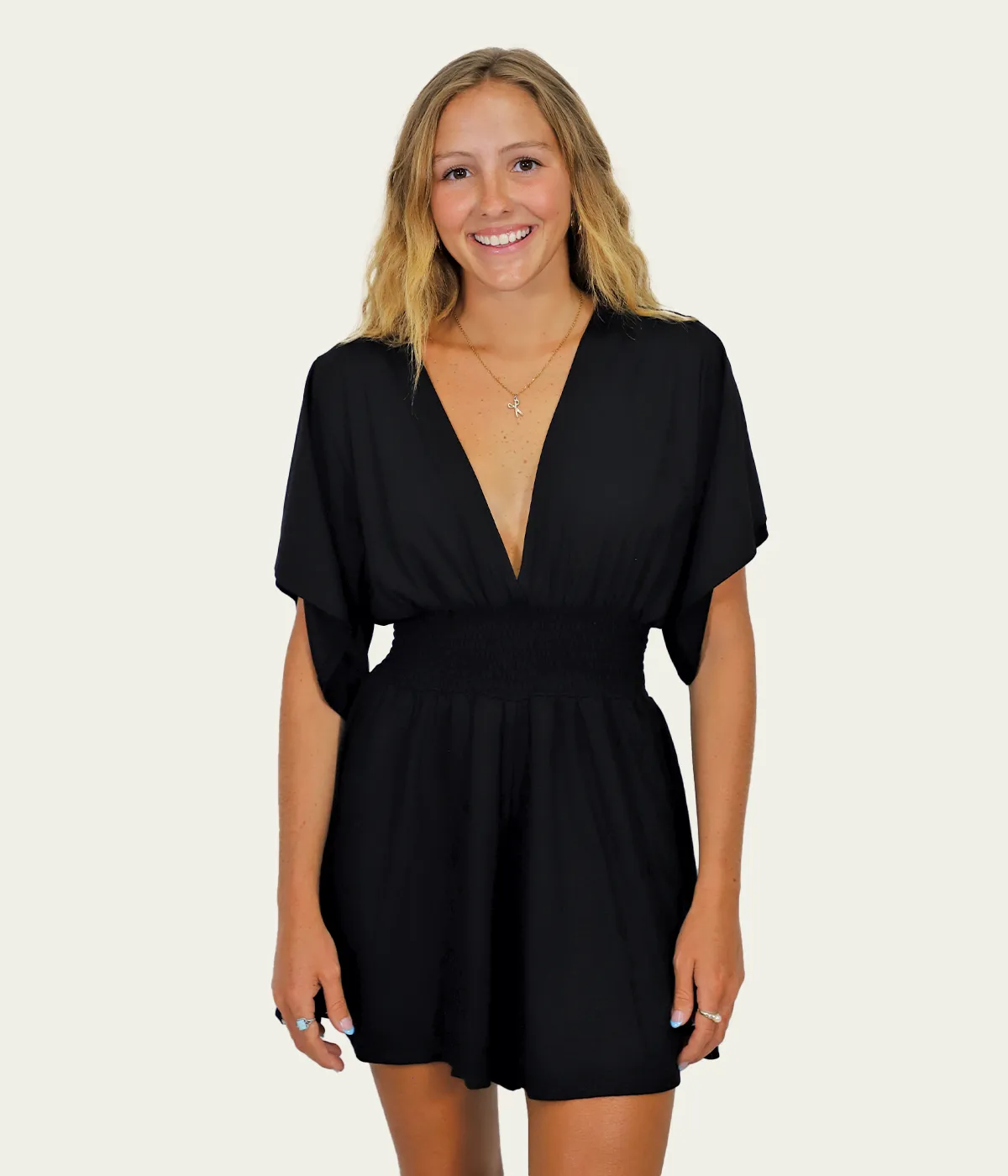 Ladies Solid Romper