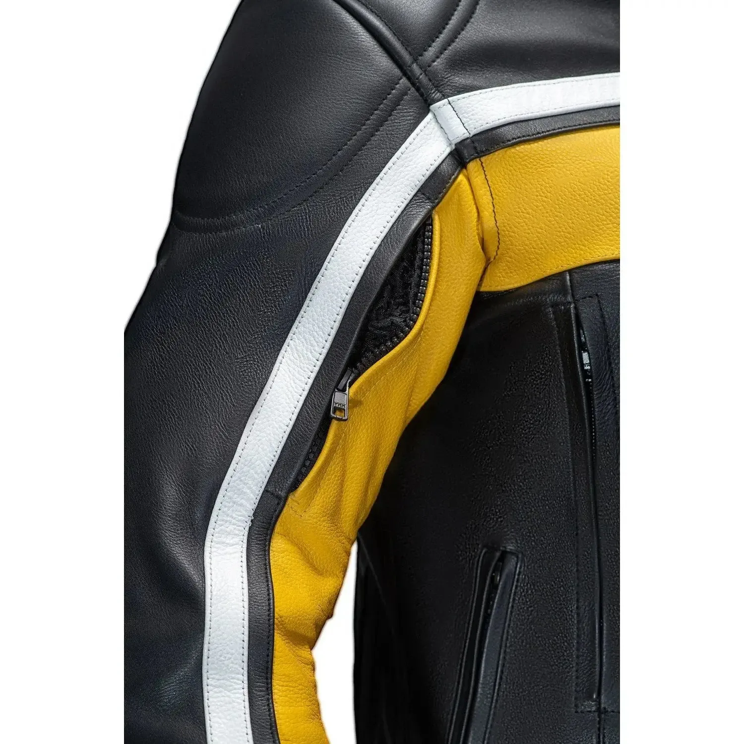 Legacy Yellow Motorcycle Racing Leather Jacket