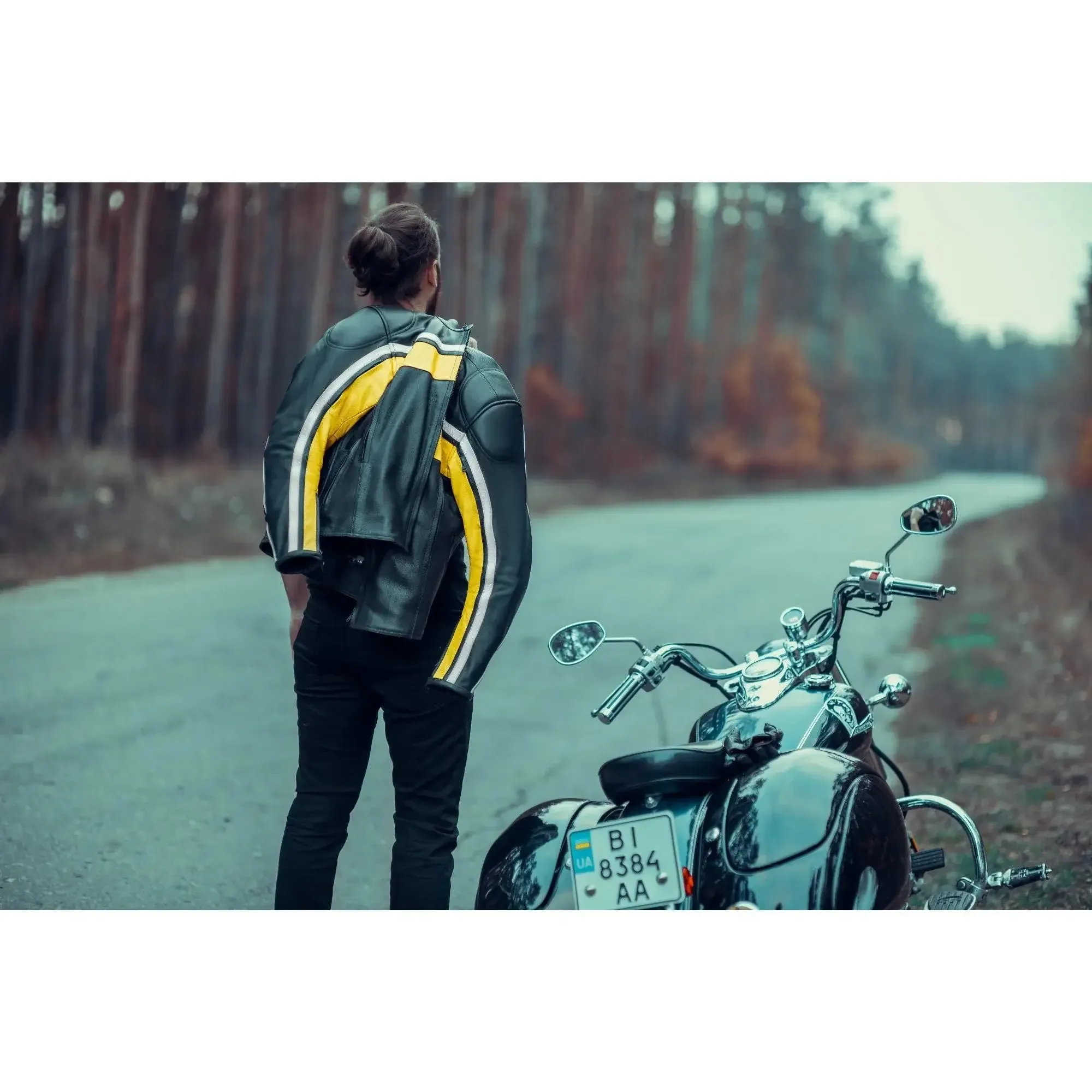 Legacy Yellow Motorcycle Racing Leather Jacket