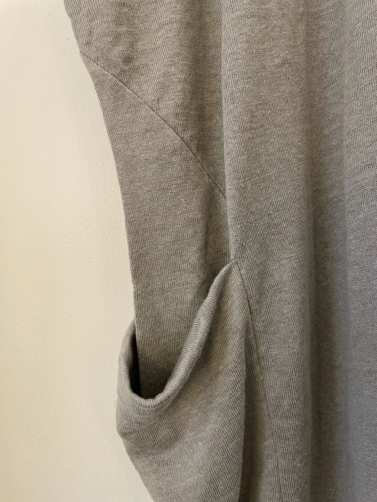 Linen Robe Vest in Phantom Gray