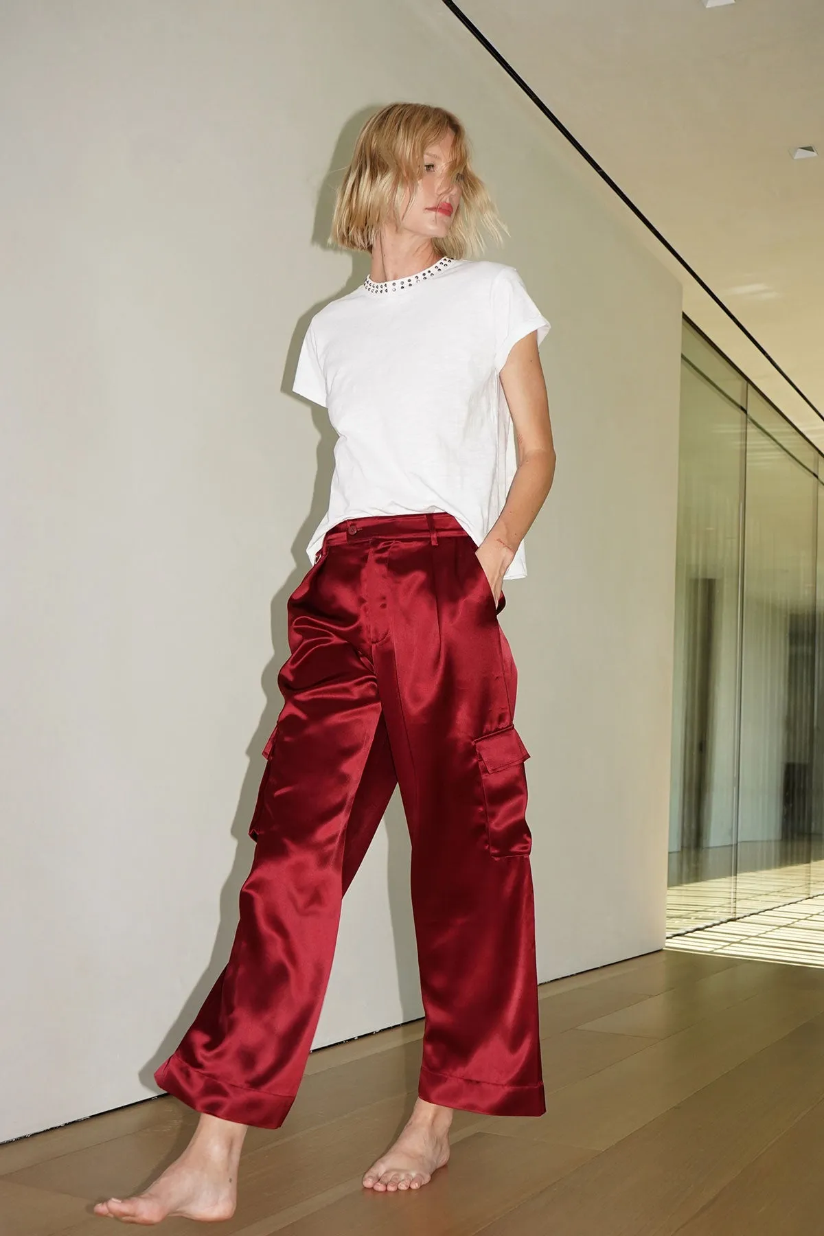 Lou Silky Cargo Pant