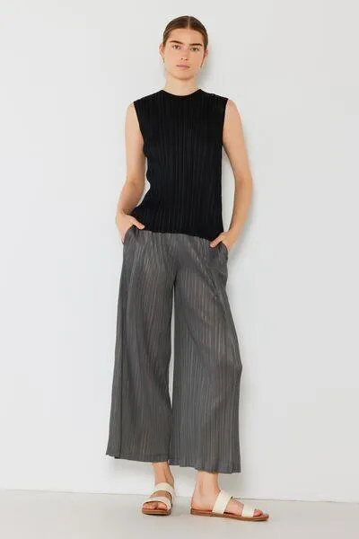 Marina West Pleated Wide-Leg Pants