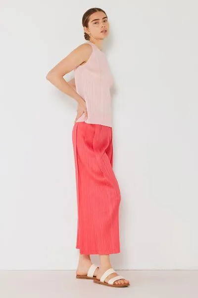 Marina West Pleated Wide-Leg Pants