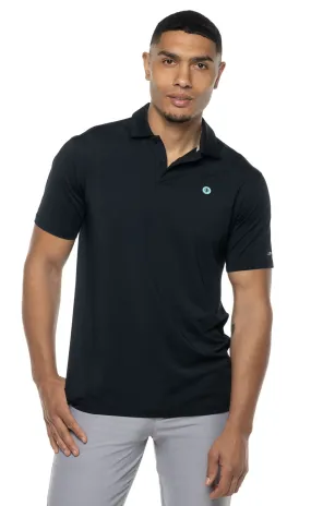 Men's Victory Lap Short Sleeve Golf Polo  |  Black