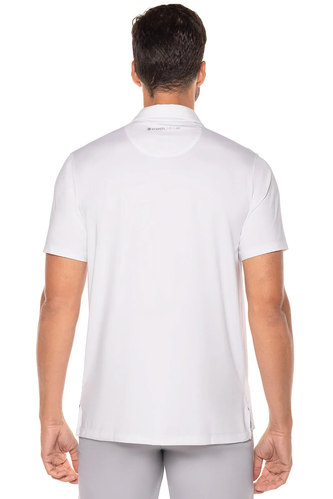 Men's Victory Lap Short Sleeve Golf Polo  |  White