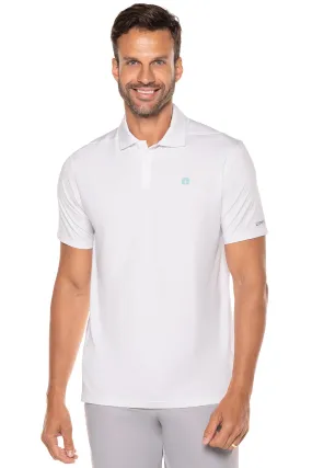 Men's Victory Lap Short Sleeve Golf Polo  |  White