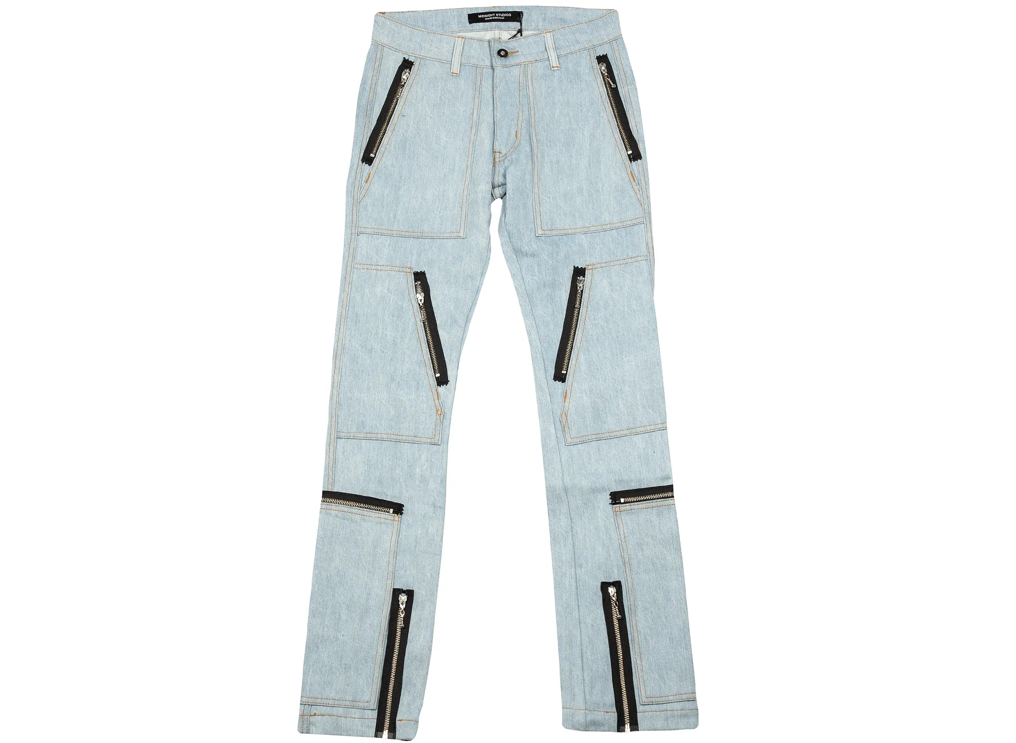 Midnight Studios Denim Cargo Slim Fit Jeans 'Blue'