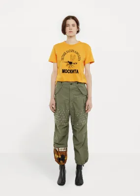 Mixed-Media Cargo Pant