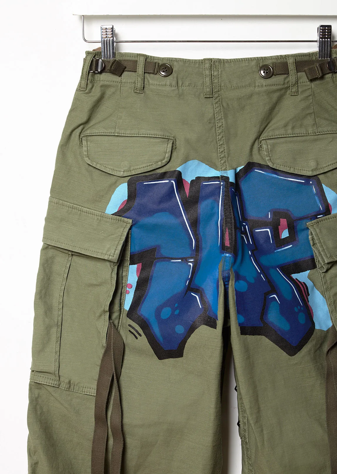 Mixed-Media Cargo Pant