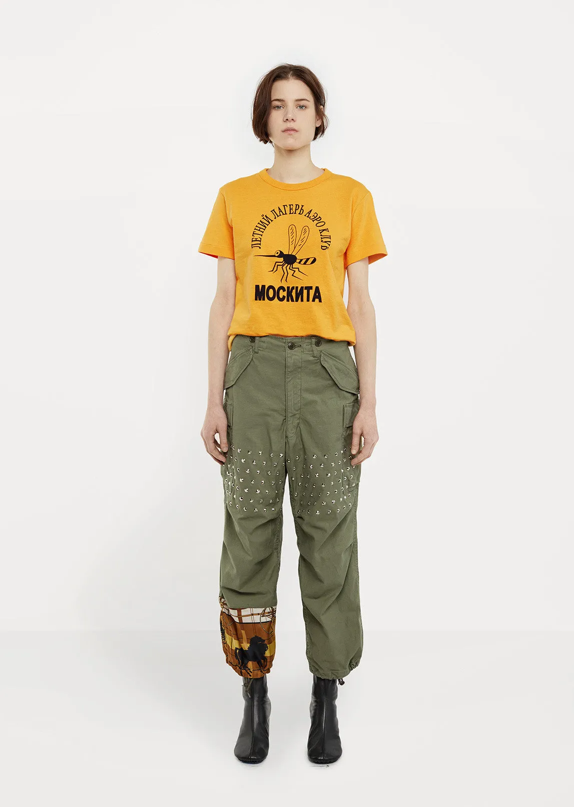 Mixed-Media Cargo Pant