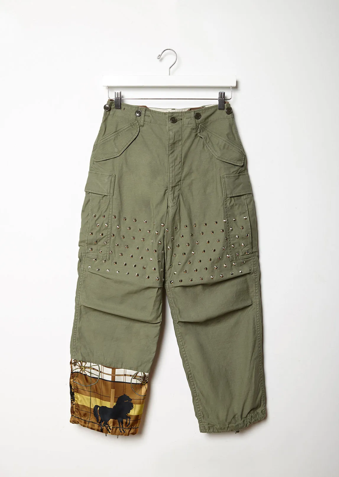 Mixed-Media Cargo Pant