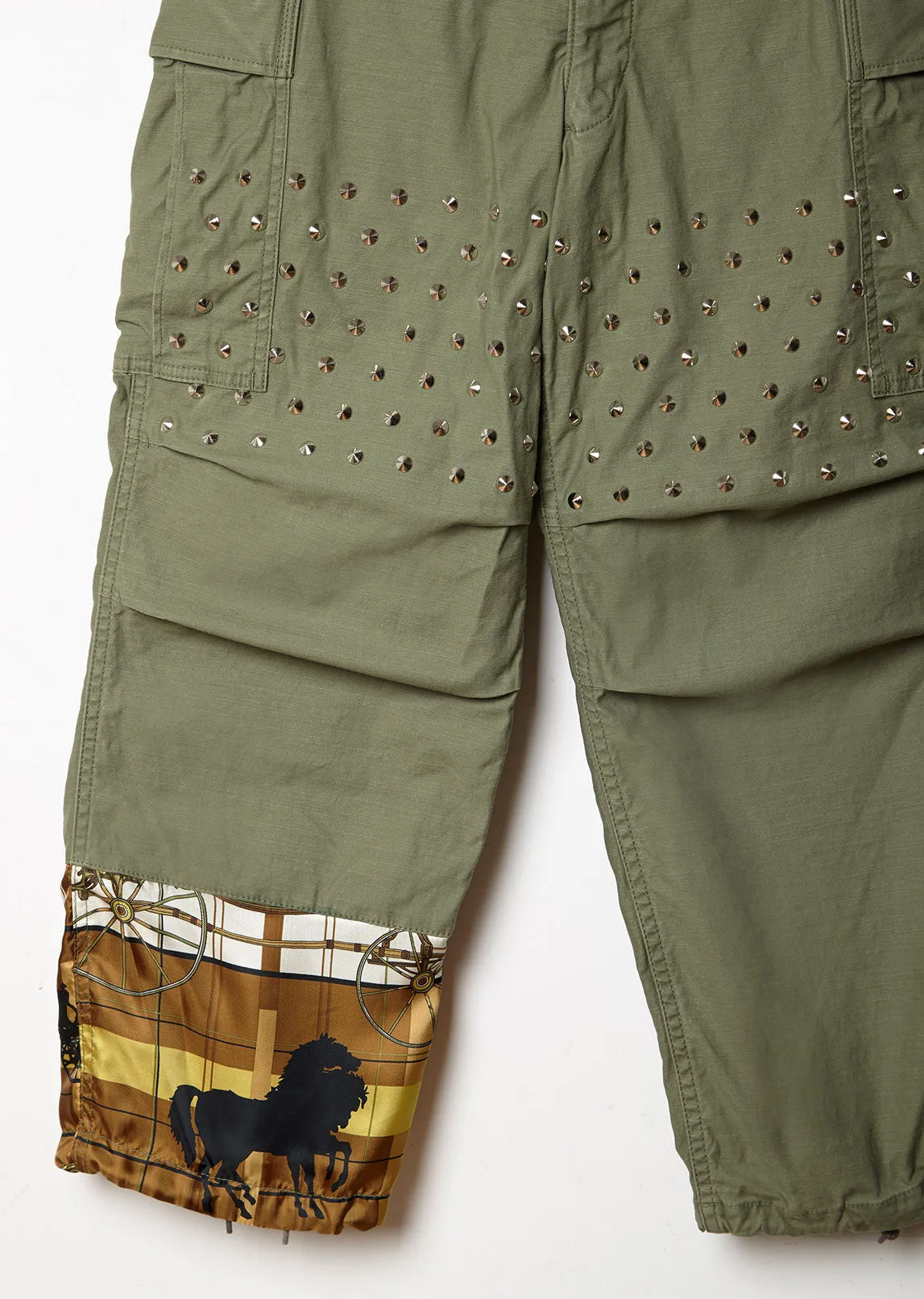 Mixed-Media Cargo Pant