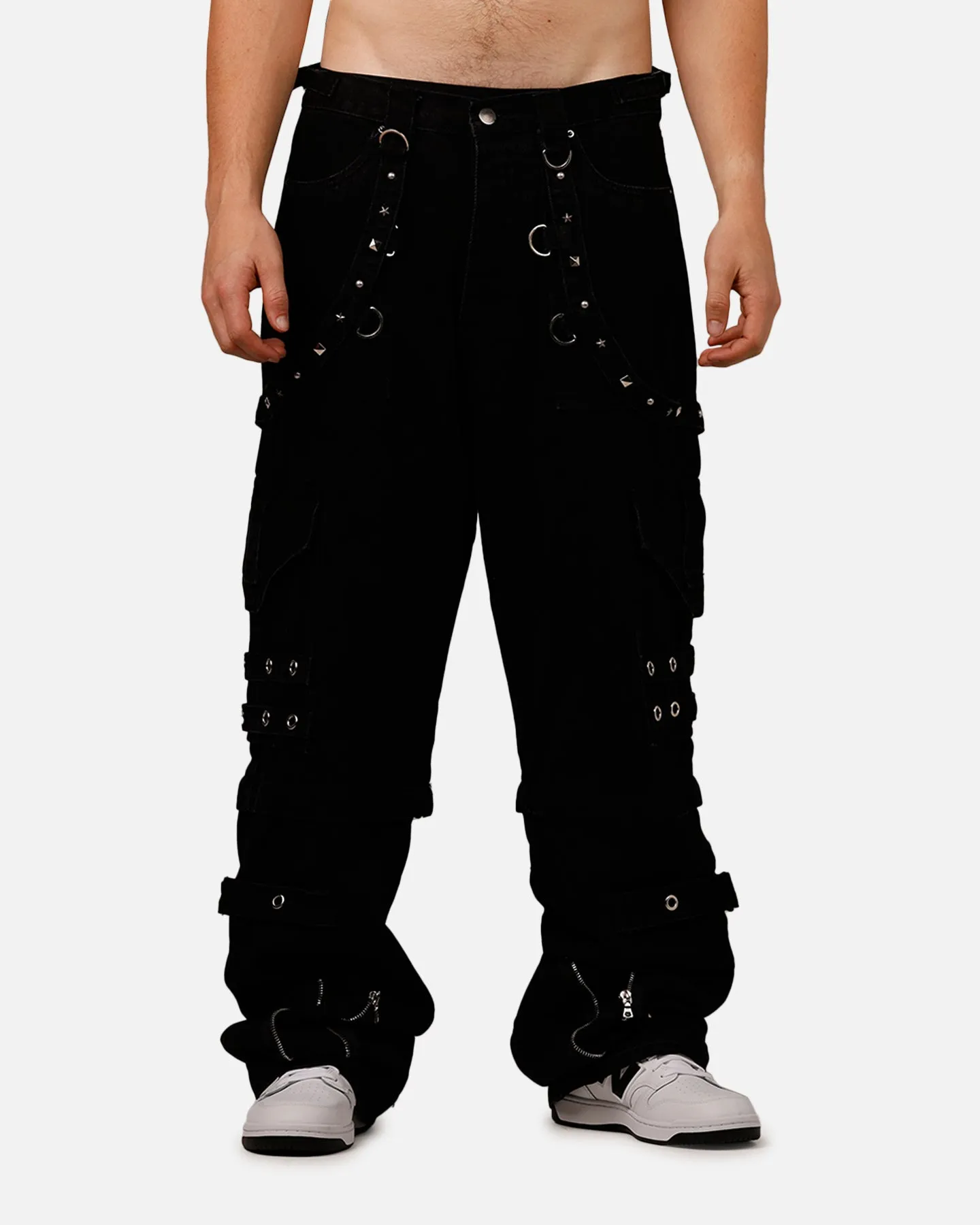 MNML Ultra Baggy Heavy Raver Denim Pants Black