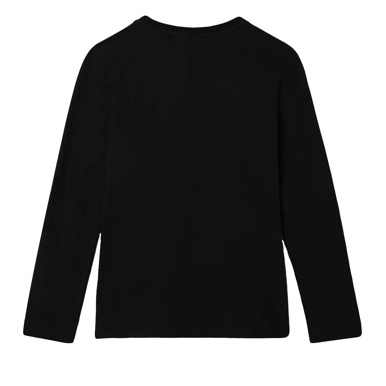 Napapijri Junior Black Long Sleeve Saloy T-Shirt