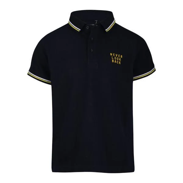 NAVY SHORT SLEEVE POLO TEE FOR BOYS