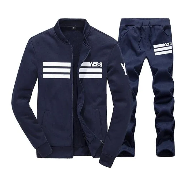 New Autumn Men Set - Quality Sweatshirt   Pants Tracksuit - Sporting Sweat Suits Mens Sportswear Sets (TM9)