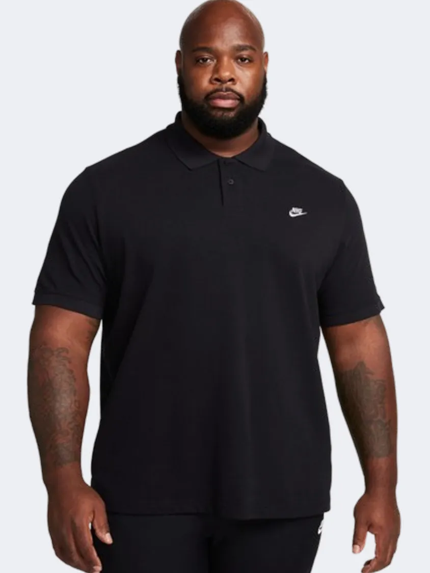 Nike Club Men Lifestyle Polo Short Sleeve Black