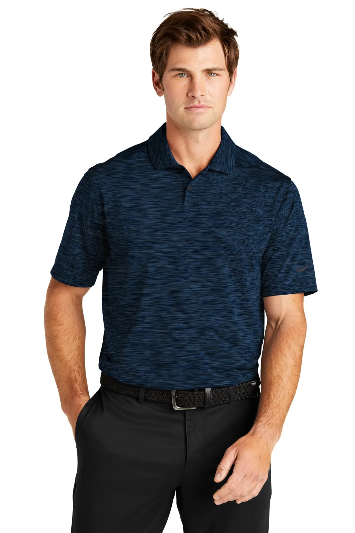 Nike Dri-FIT Vapor Space Dyed Custom Polos, Navy