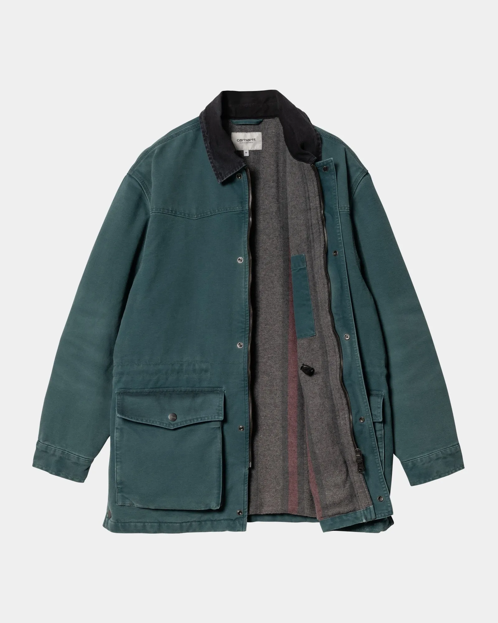 OG Santa Fe Coat | Deep Lagoon / Black (stone canvas)