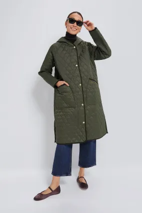 Olive Harmby Quilted Coat