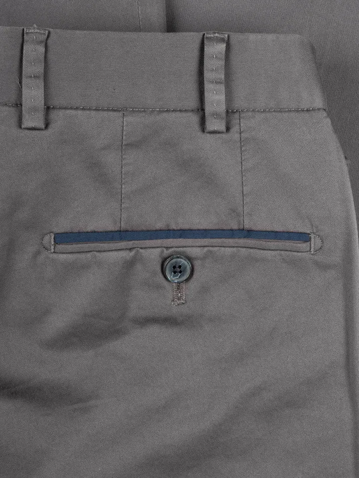 Peaker Chino With Trim Detail Grey