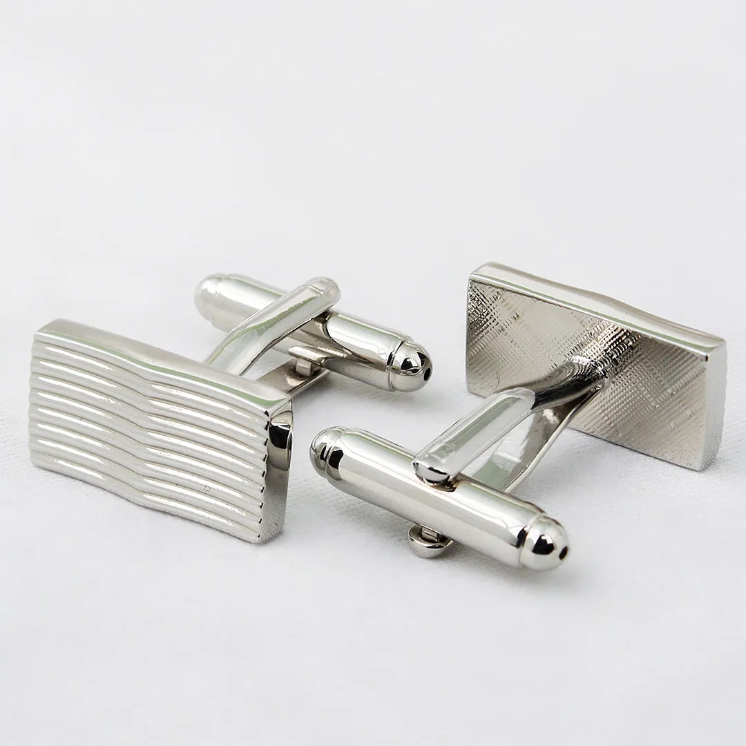 Peluche Curves to Kill Golden Cufflinks and Tie Pin Set