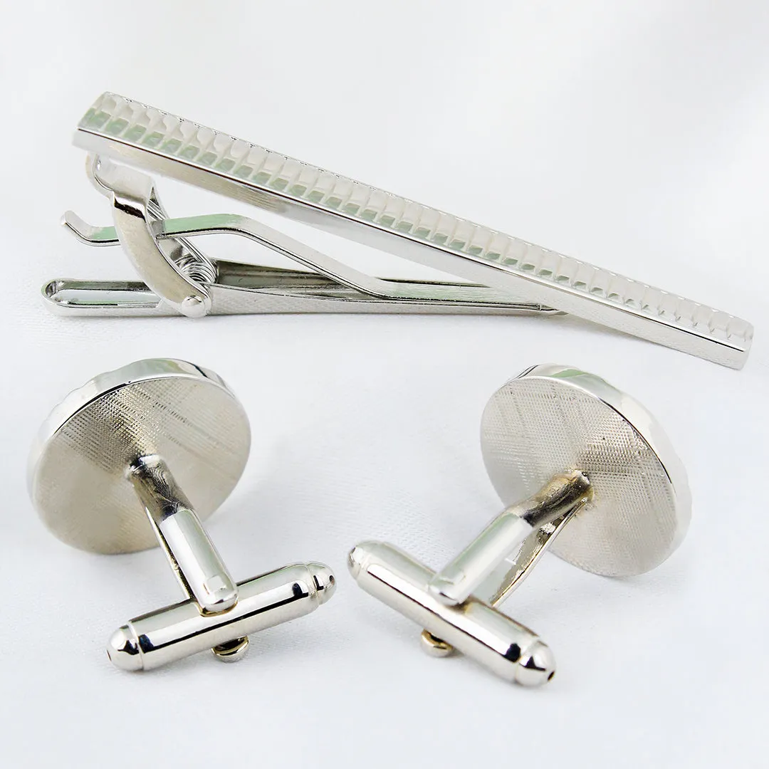 Peluche Suave Cufflinks and Tie Pin Set