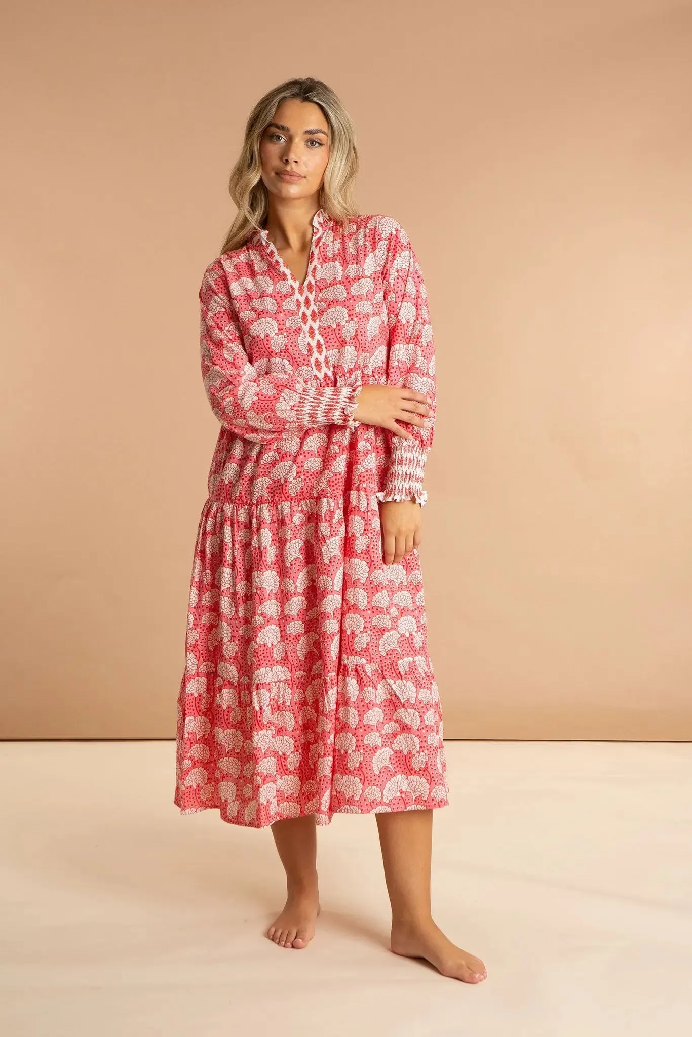 Peony Paisley Cotton Dress