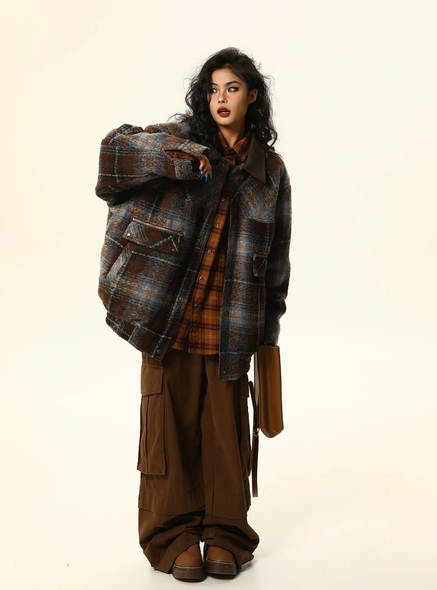 Plaid Wool Shirt Jacket/Shacket