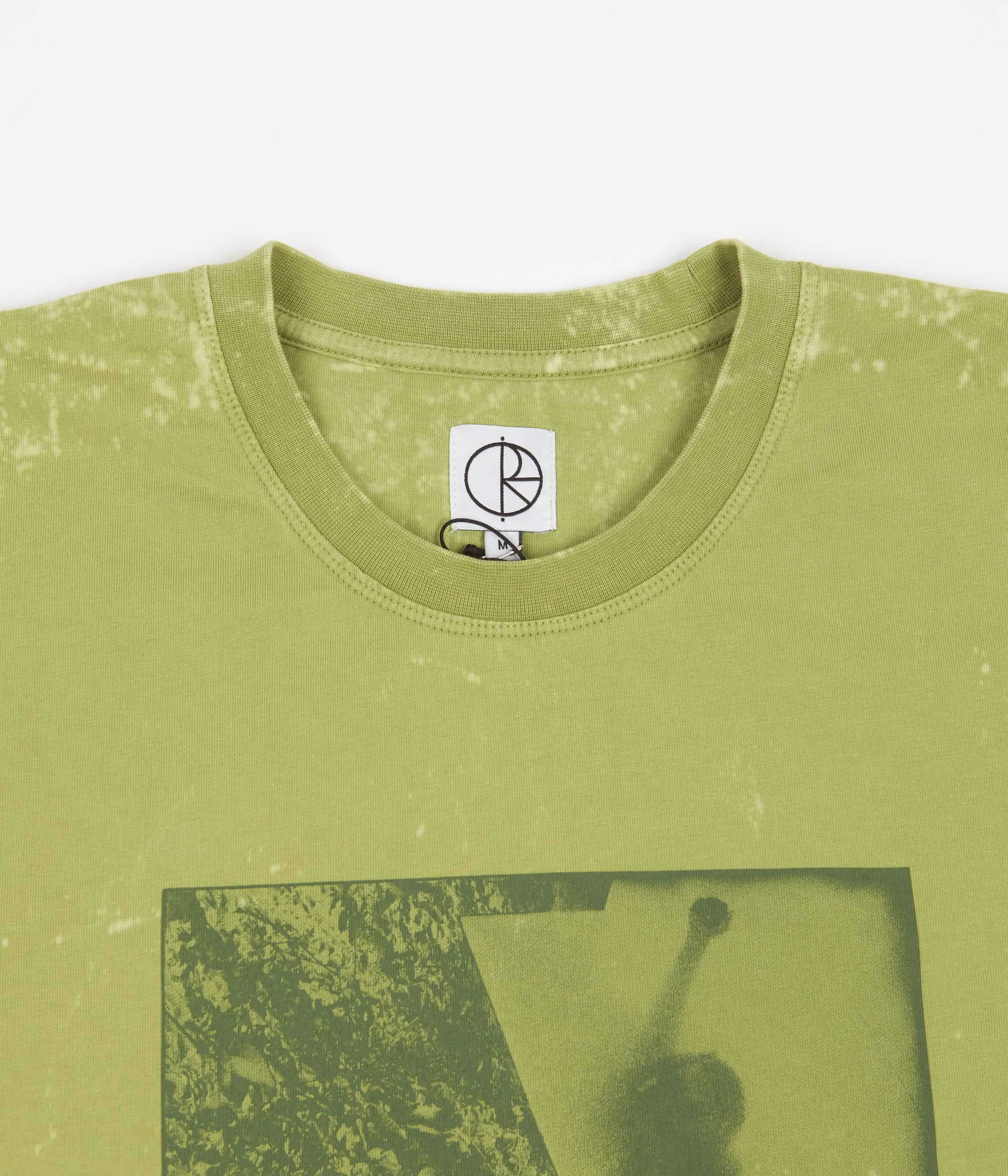 Polar Leaves And Window Long Sleeve T-Shirt - Pea Green