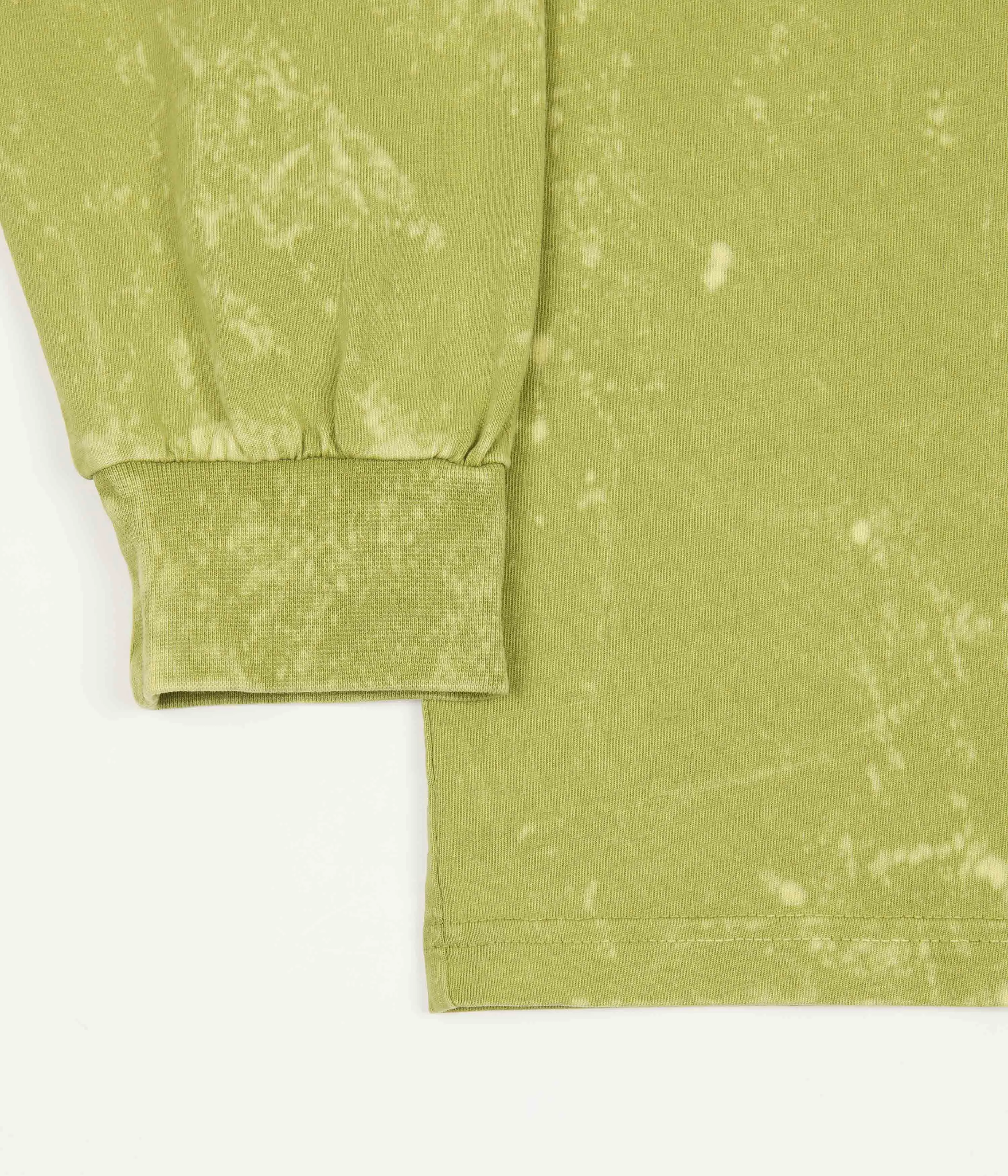 Polar Leaves And Window Long Sleeve T-Shirt - Pea Green