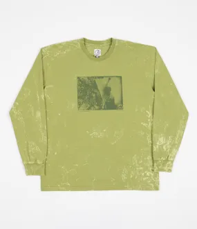 Polar Leaves And Window Long Sleeve T-Shirt - Pea Green