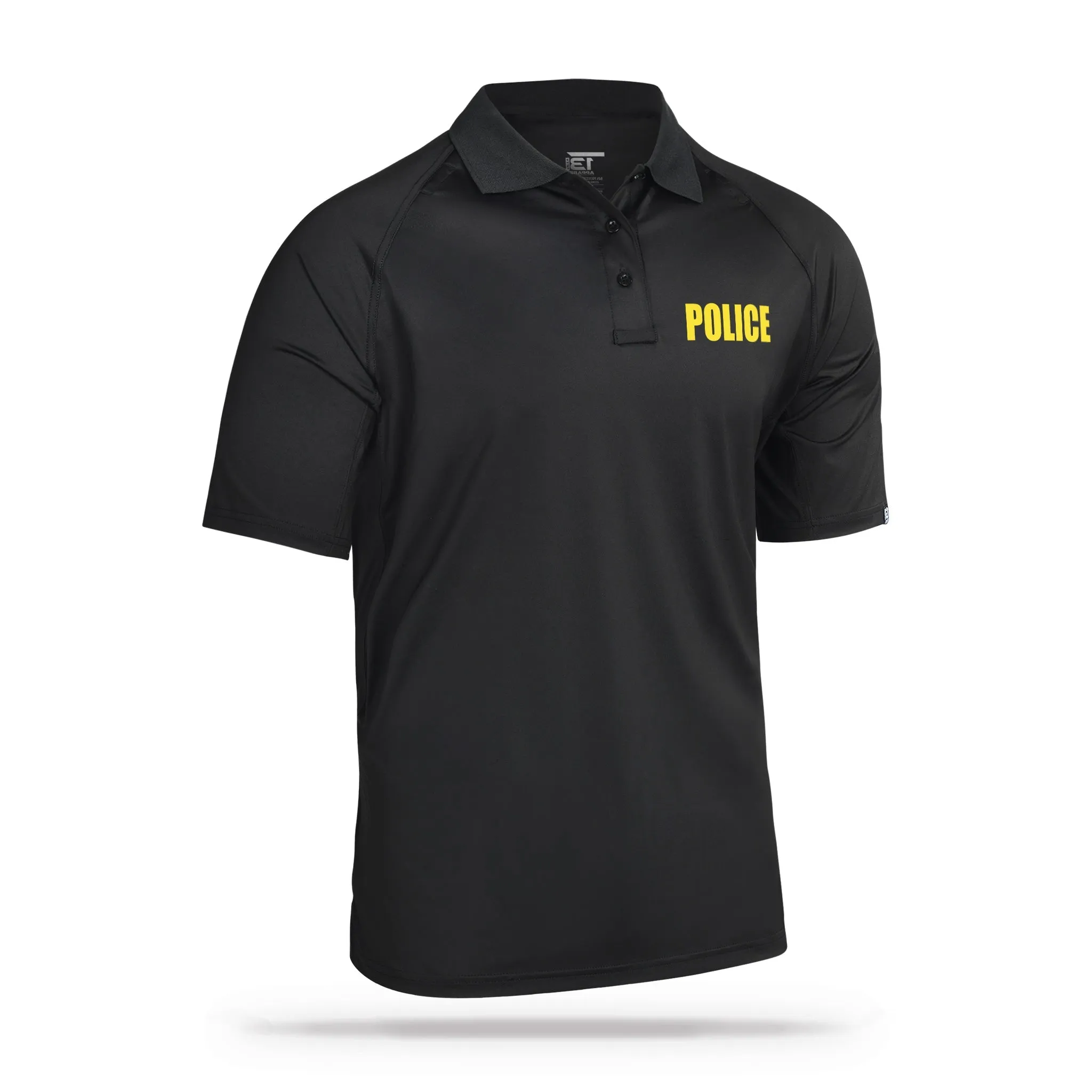 [POLICE] Men's Performance Polo [BLK/GLD]