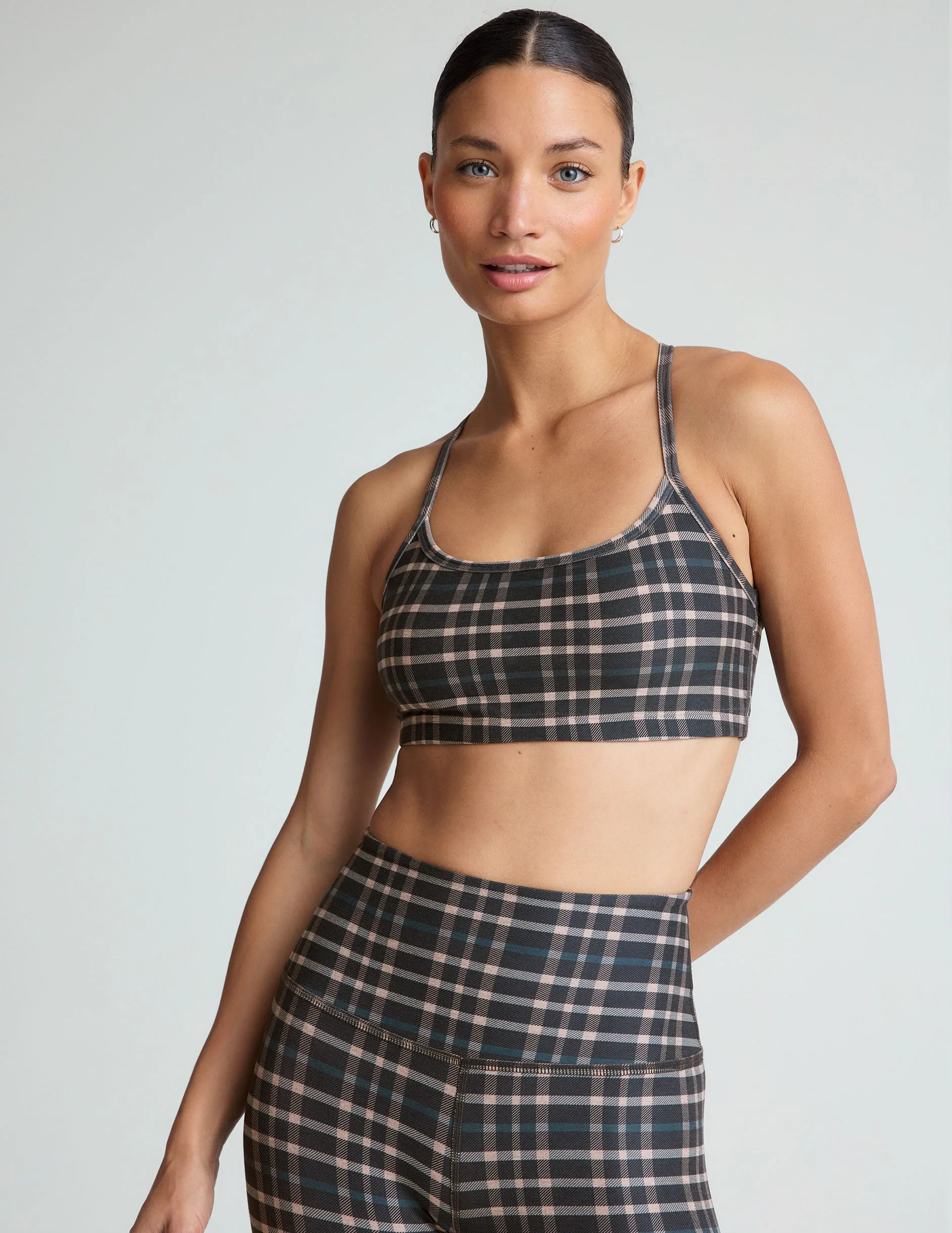 Preppy Plaid SoftMark Slim Racerback Bra